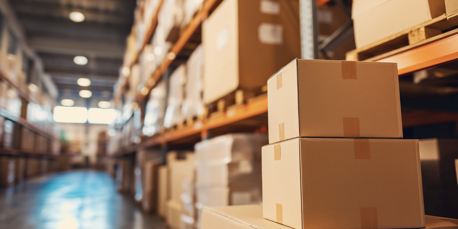 Stack of boxes in a warehouse - Understanding Starch Corrugating Adhesives and Additives: Your Questions Answered